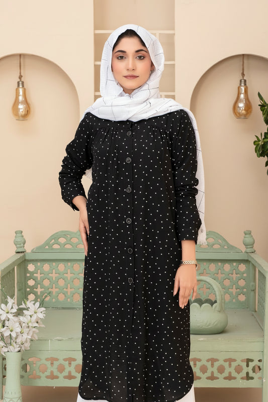 Modernes Hemdblusen-Abaya-Set