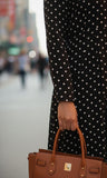 Burqa à pois noirs et blancs pour femme