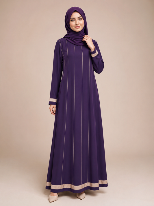 Lined Frock-Cut Abaya