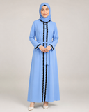 Casual Striped Abaya