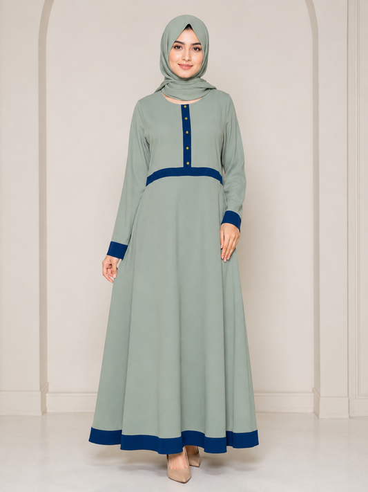 Layered Frock-Style Burqa