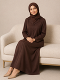 Brown Shirt-Style Burqa