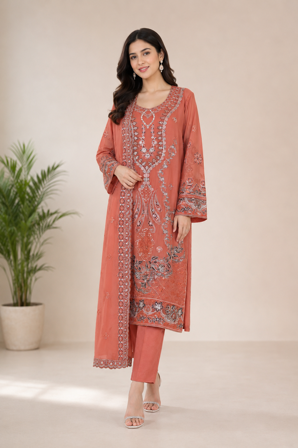 Embroidered Classic Suit — No. 355