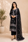 Embroidered Three-Piece Suit — Kameez & Dupatta