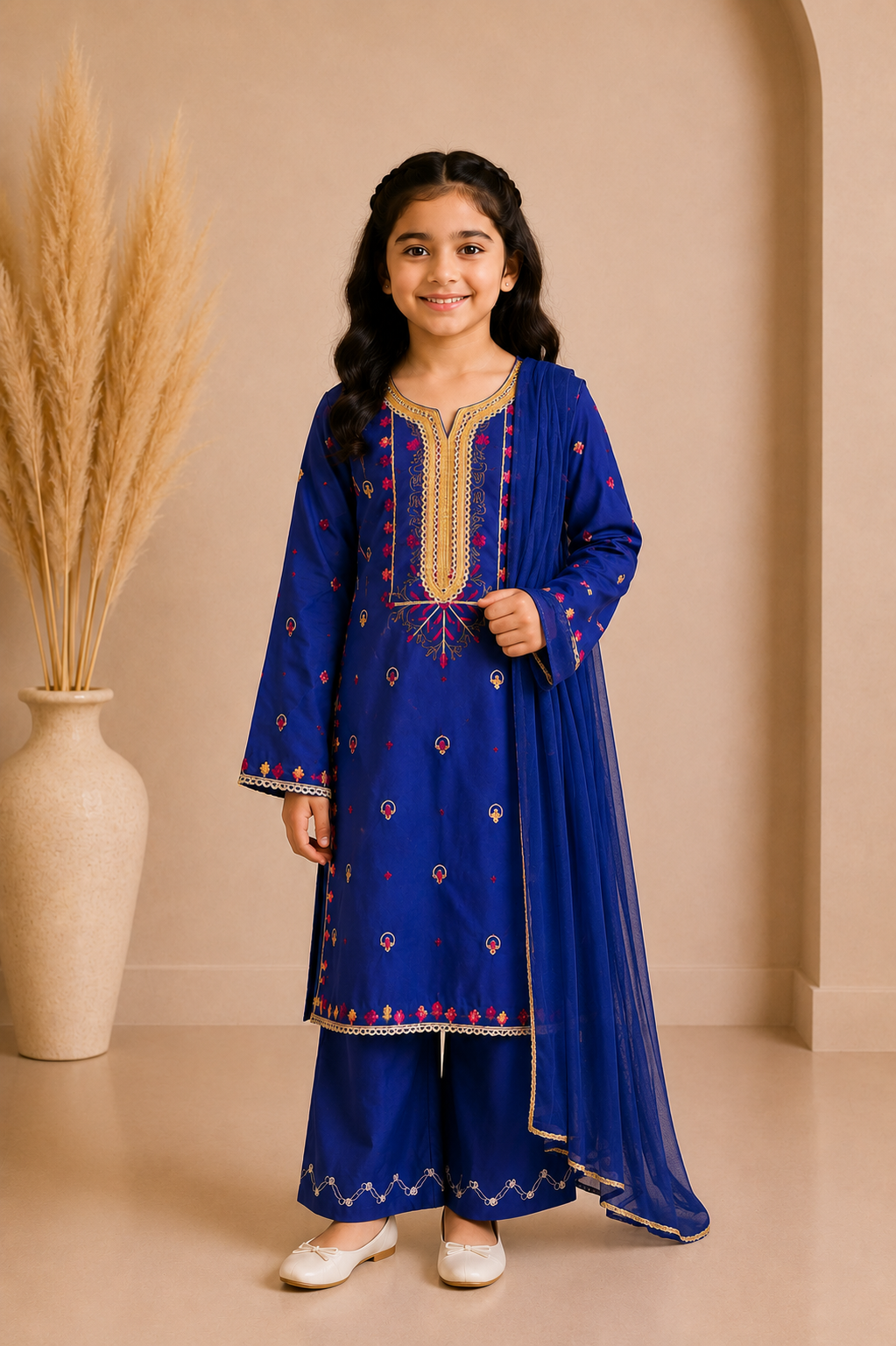 Girls Occasion 3-Piece Suit — No. 073