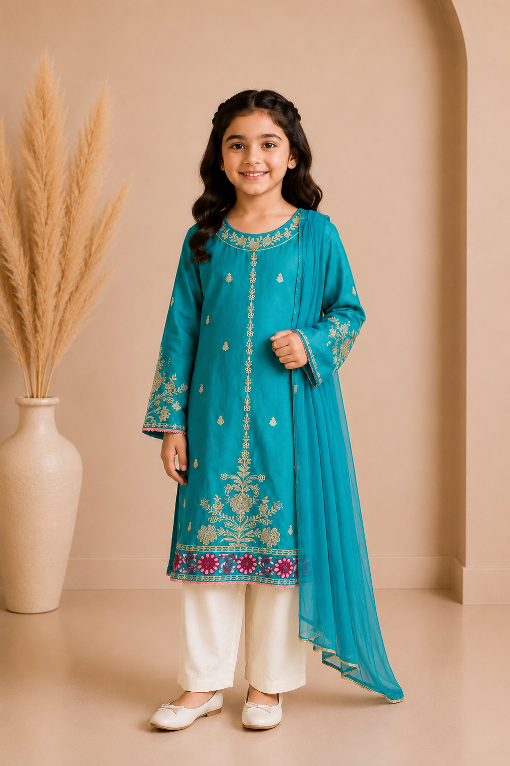 Girls Occasion 3-Piece Suit — No. 059