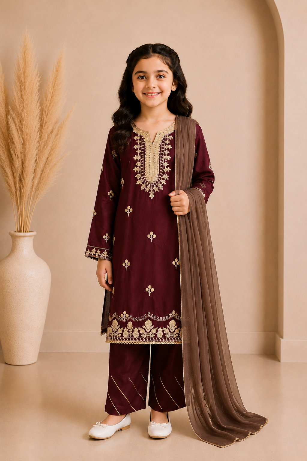 Girls Occasion 3-Piece Suit — No. 069