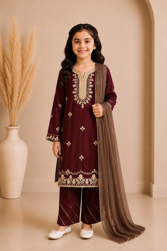 Girls Occasion 3-Piece Suit — No. 069