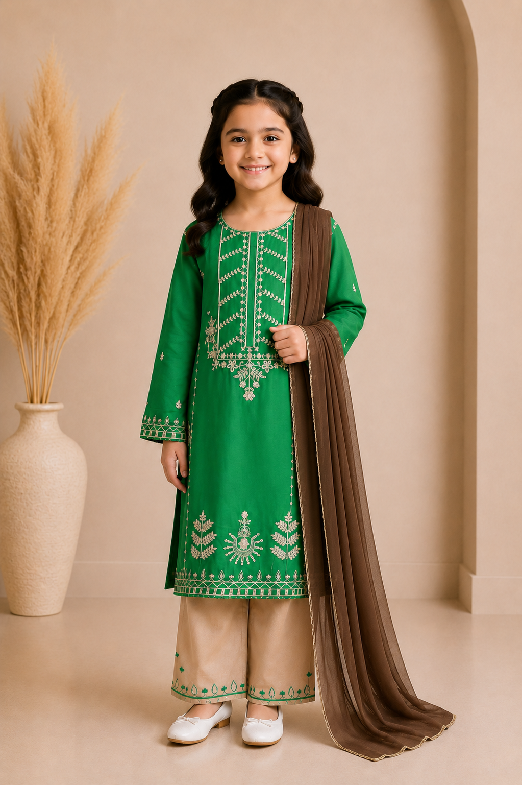 Girls Occasion 3-Piece Suit — No. 065