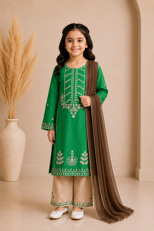 Girls Occasion 3-Piece Suit — No. 065