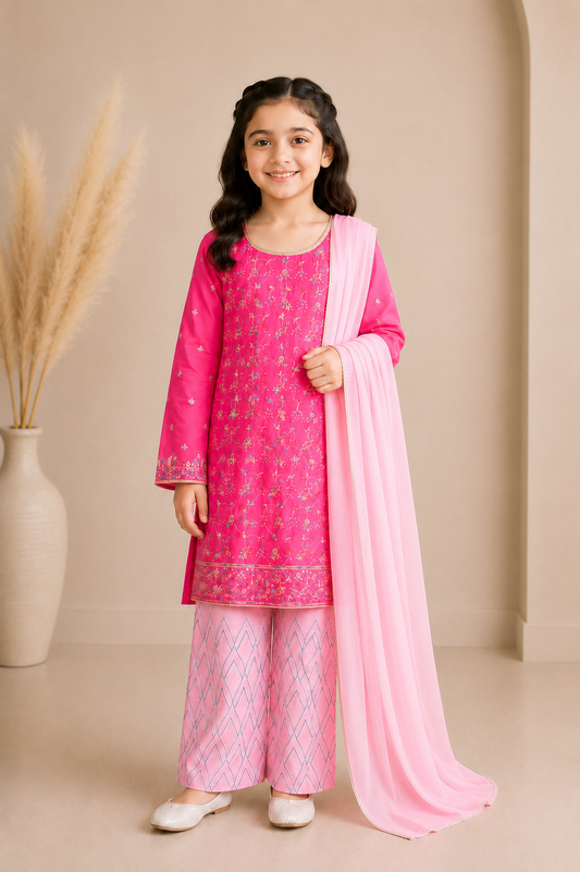 Girls Occasion 3-Piece Suit — No. 047