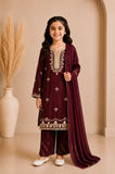 Girls 3-Piece Suit with Dupatta — No. 071