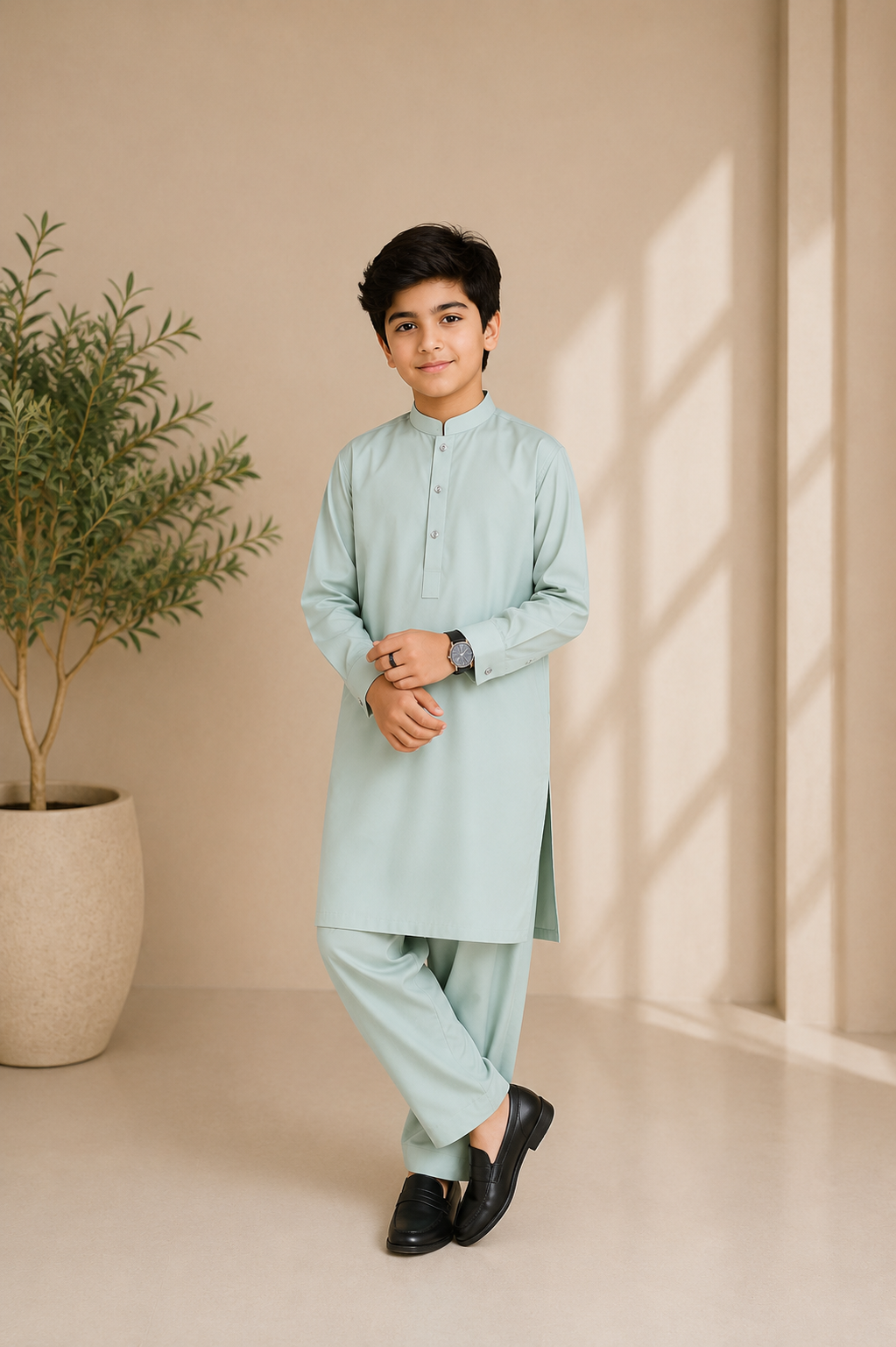 Aqua 2-Piece Children's Suit
