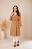 Elegant Camel Long Coat — No. 024