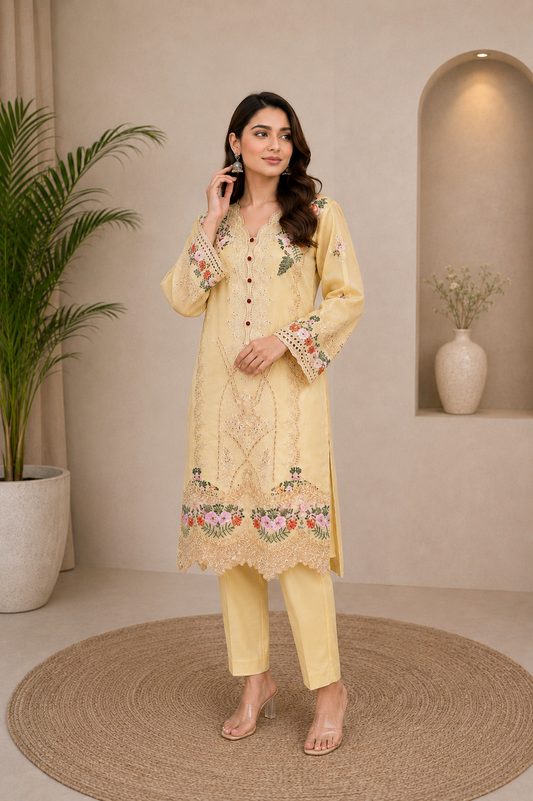 2-Piece Stylish Cuff Suit