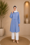 Printed Shirt Abaya