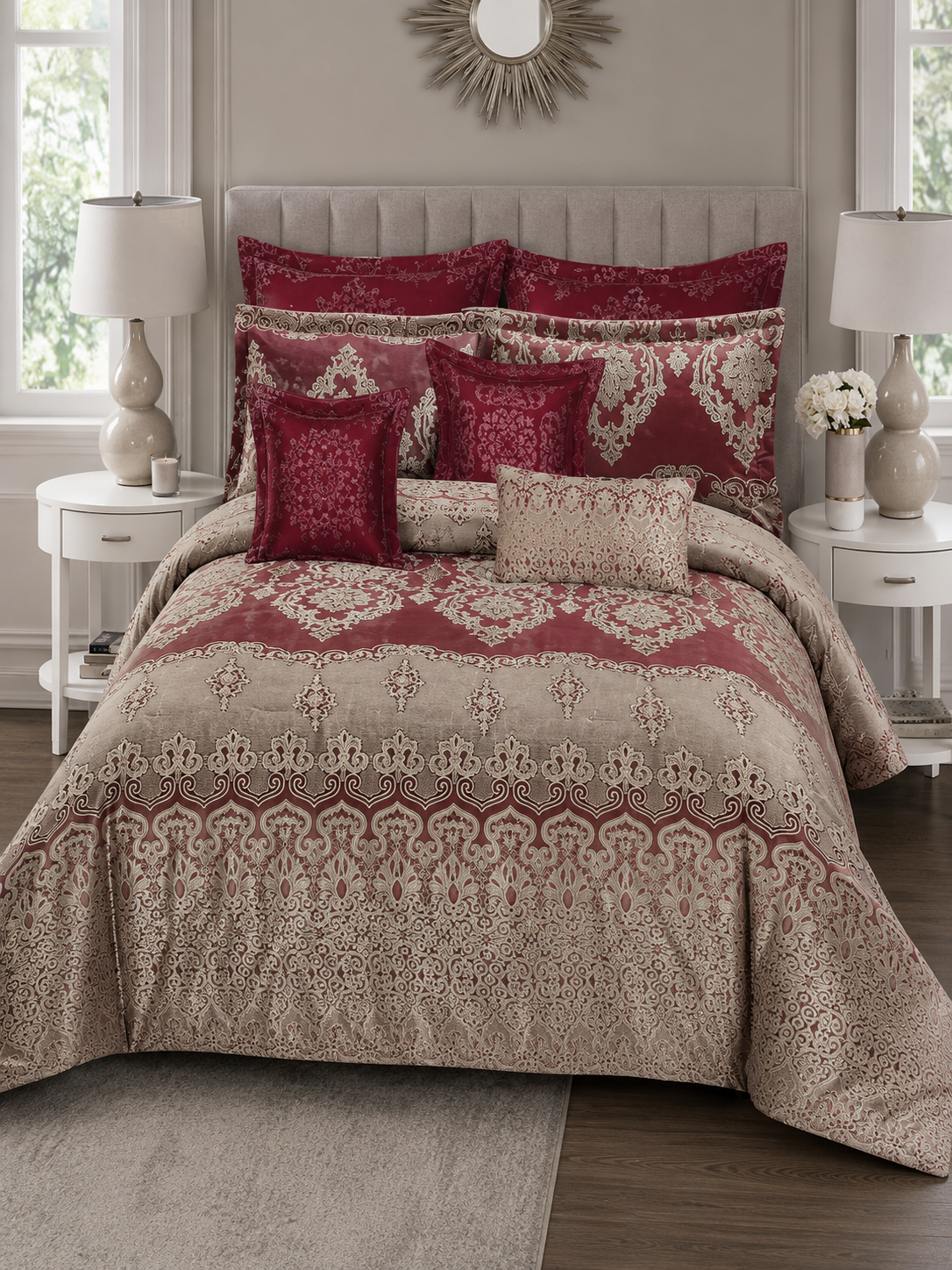 Slate Red Heritage Bedding Collection
