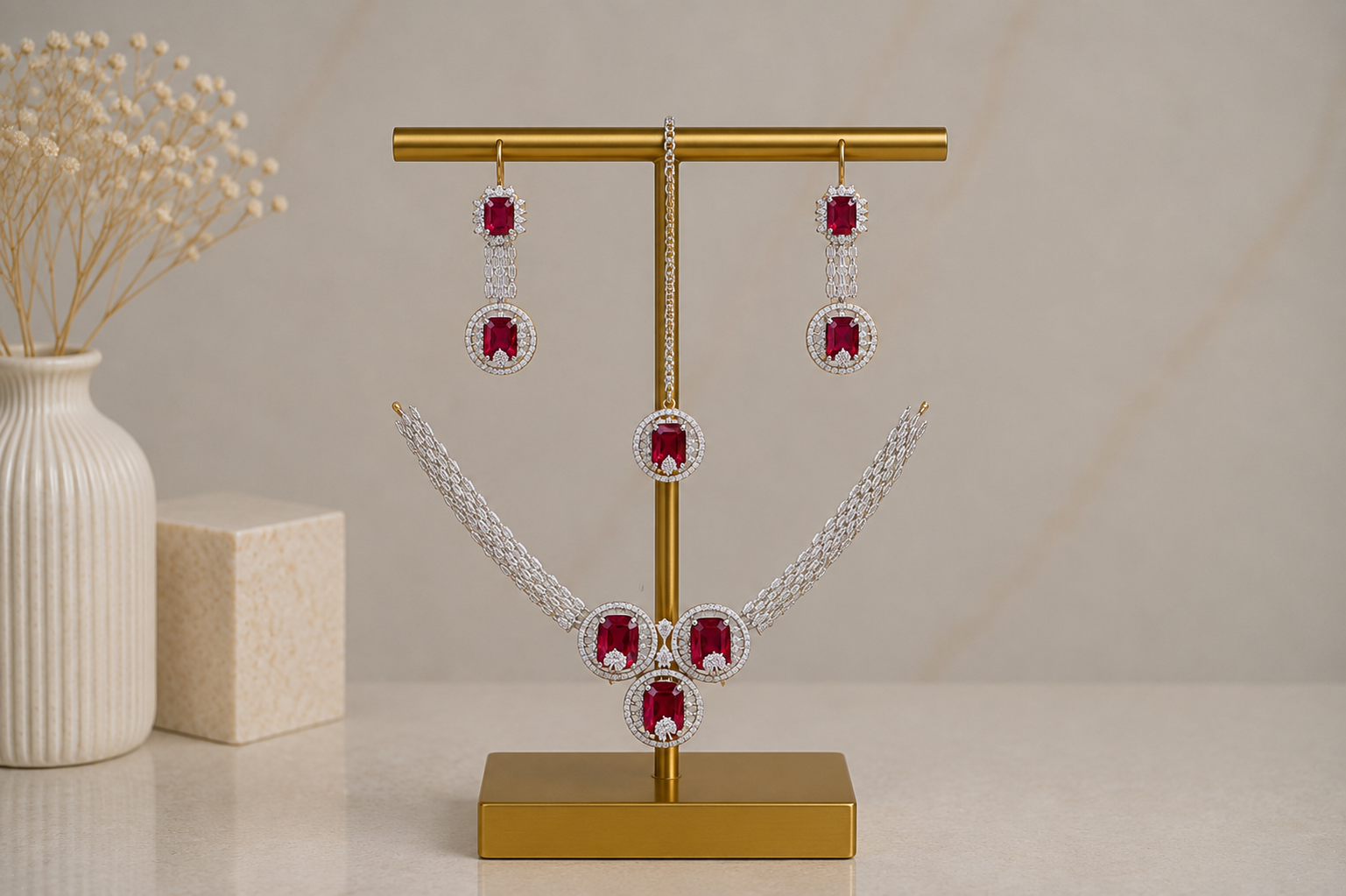 Soft Look Jewellery Set — No. 046