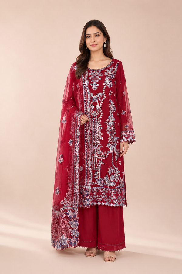 Embroidered Kameez Suit — No. 221