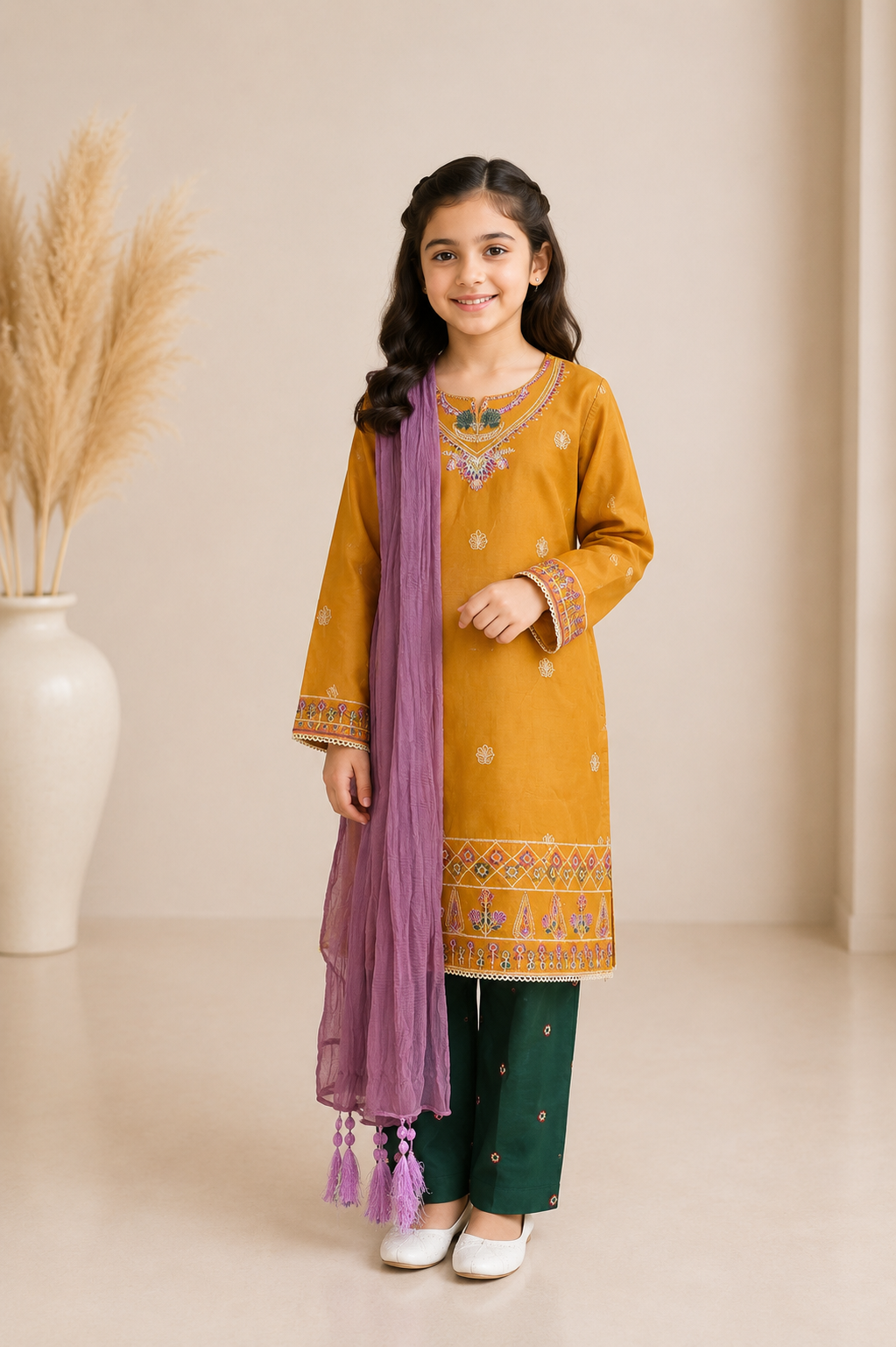 Girls Occasion 3-Piece Suit — No. 088