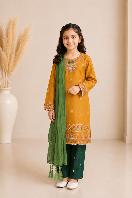Girls Occasion 3-Piece Suit — No. 095