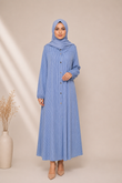 Button-Front Abaya — No. 529