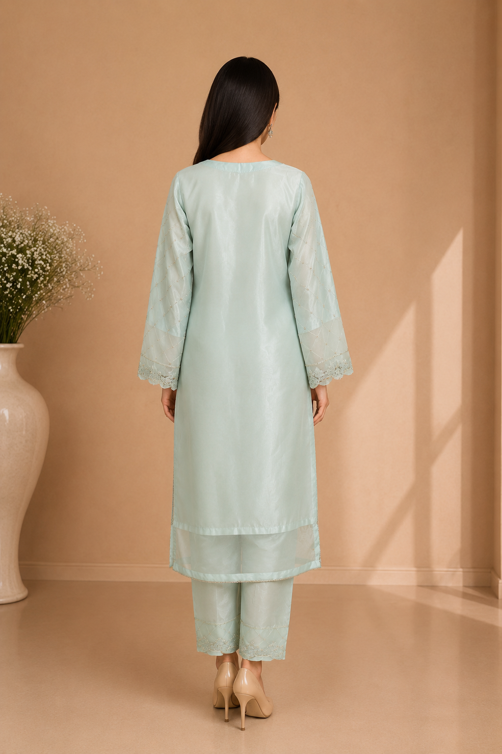 Embroidered Kameez Suit — No. 204