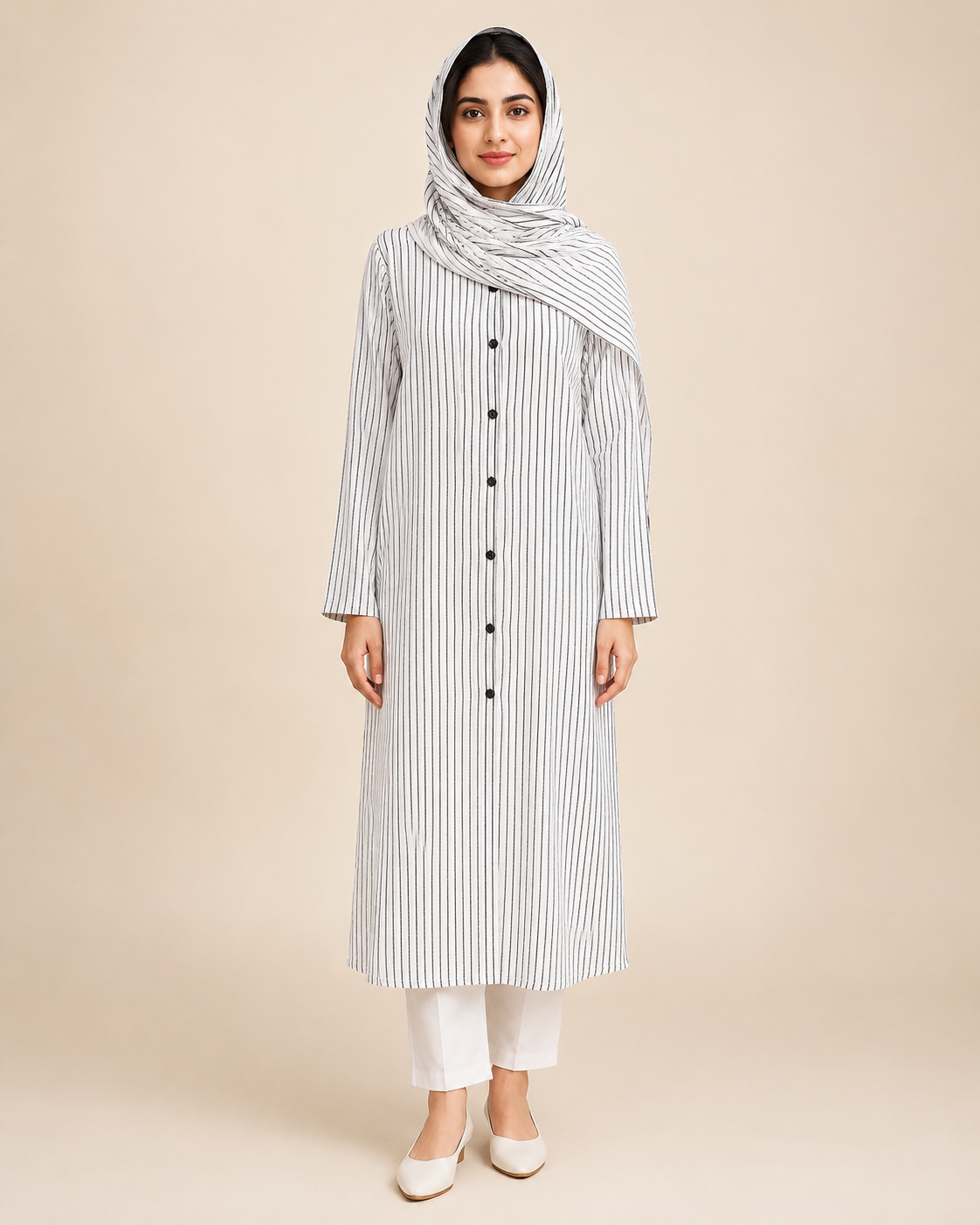 Printed-Style Abaya