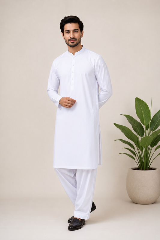 White 2-Piece Gents Suit