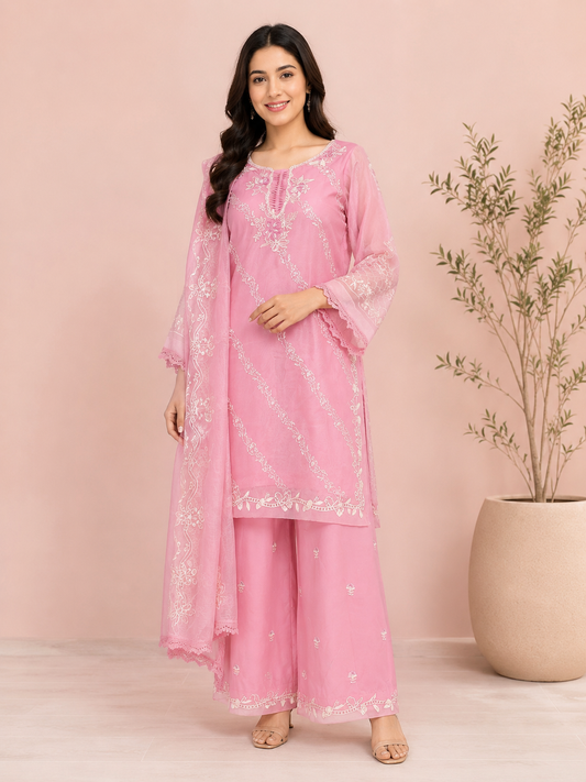 Embroidered Ladies Suit with Dupatta — No. 088