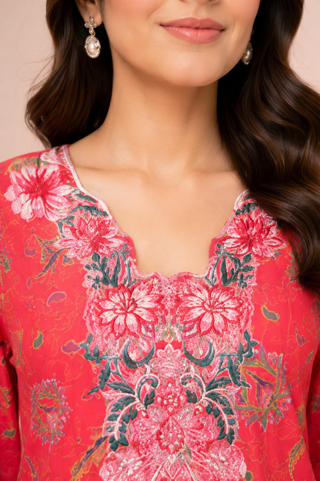 Embroidered 2-Piece Ladies Suit — No. 112