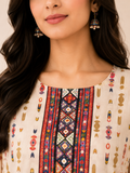 Border and Cuff Embroidered Suit — No. 097