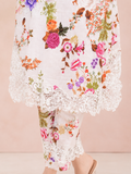 Embroidered Border Ladies Suit — No. 124