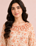 Neck-Embroidered 2-Piece Suit — No. 098