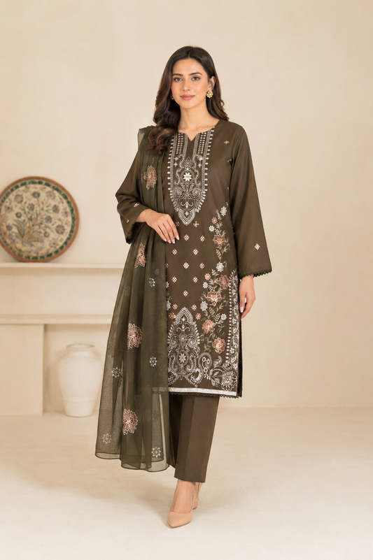 Suit with Chiffon Dupatta — No. 132