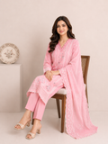 Embroidered Suit with Dupatta — No. 185