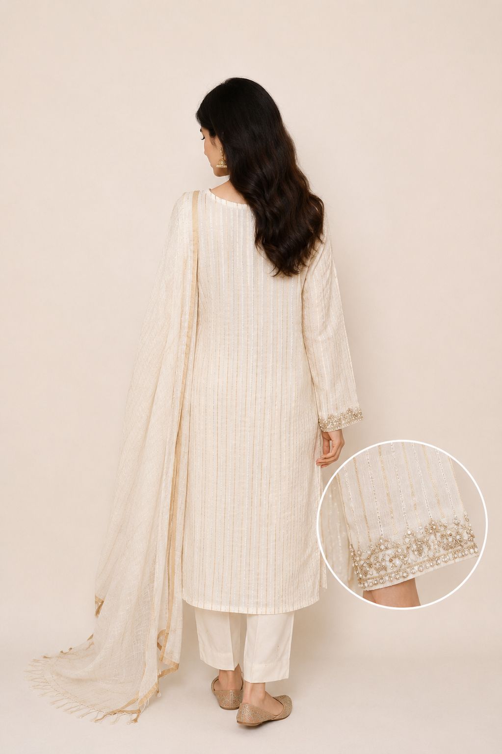 3 piece  plain lawn suit