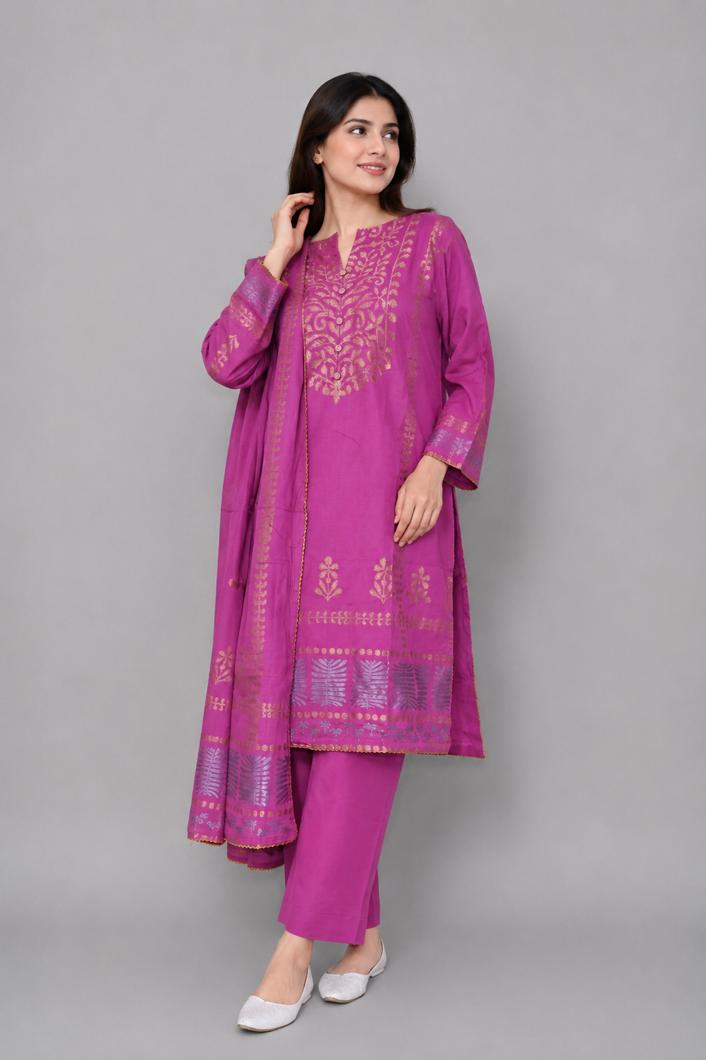 Bonanza Satrangi Embroidered 3-Piece Lawn Suit with Dupatta — My Link for ALL