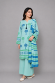 3-Piece Embroidered Lawn Suit with Matching Dupatta — My Link for ALL