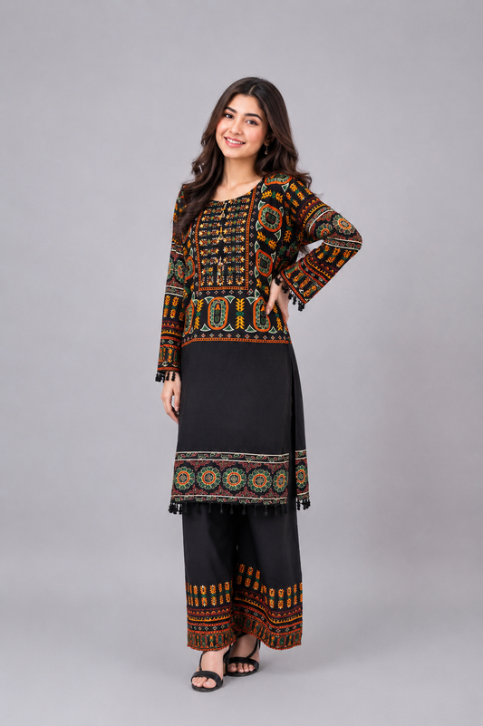 Embroidered 2-Piece Plain Lawn Suit — B — My Link for ALL