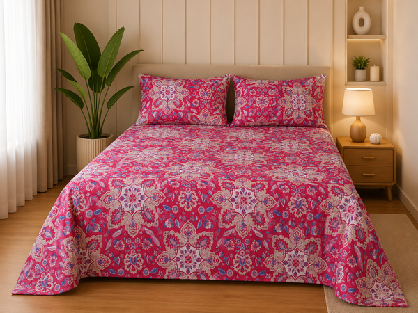 Pink Floral Embroidered Bedding Set — My Link for ALL
