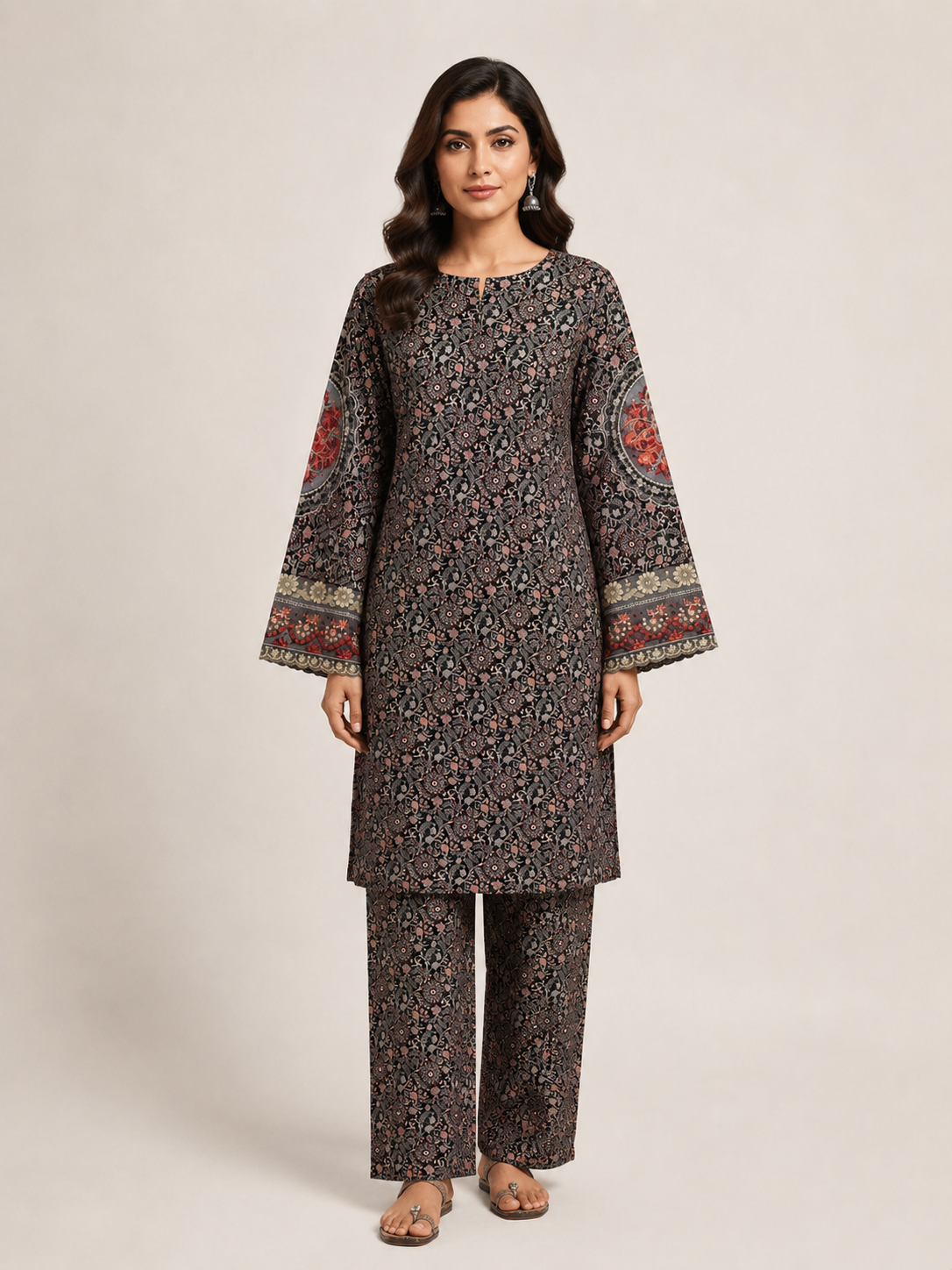 Plain 2-Piece Lawn Suit — No. 189