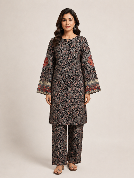 Plain 2-Piece Lawn Suit — No. 189