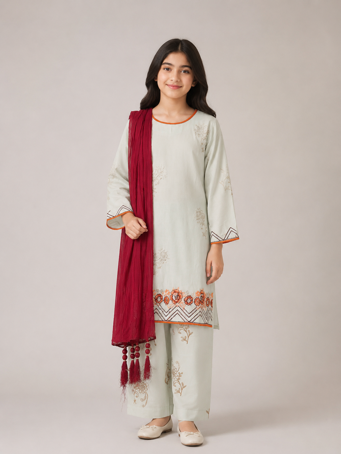 Girls Occasion 3-Piece Suit — No. 028