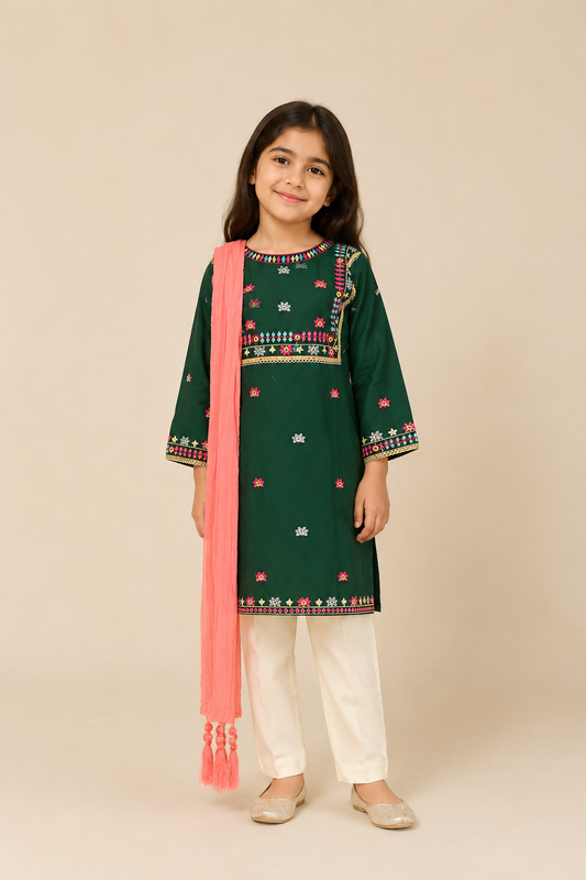 Girls Occasion 3-Piece Suit — No. 027