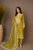 3 piece embroided suit