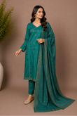 3 piece plane petal green suit