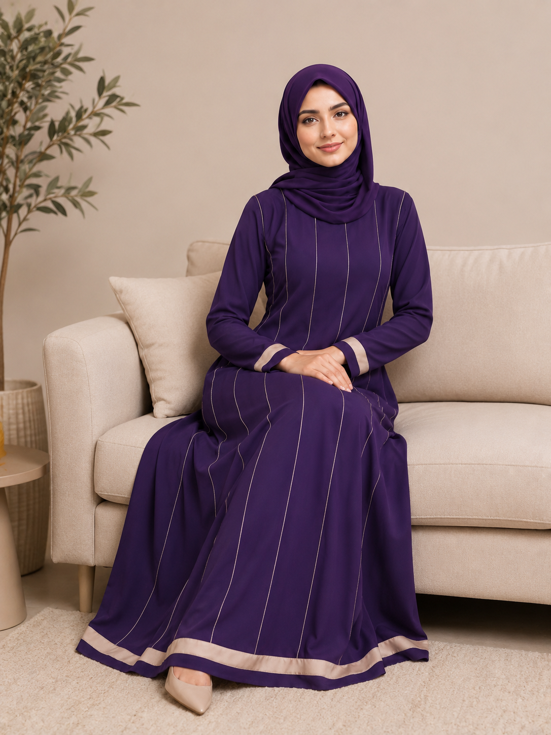 Lined Frock-Cut Abaya
