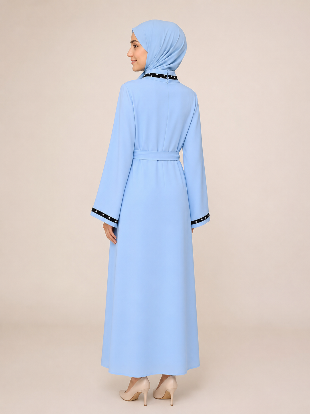 Casual Striped Abaya