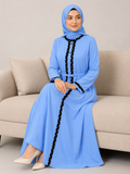 Casual Striped Abaya